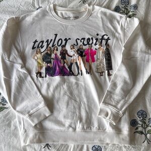 Taylor Swift White Eras Crewneck